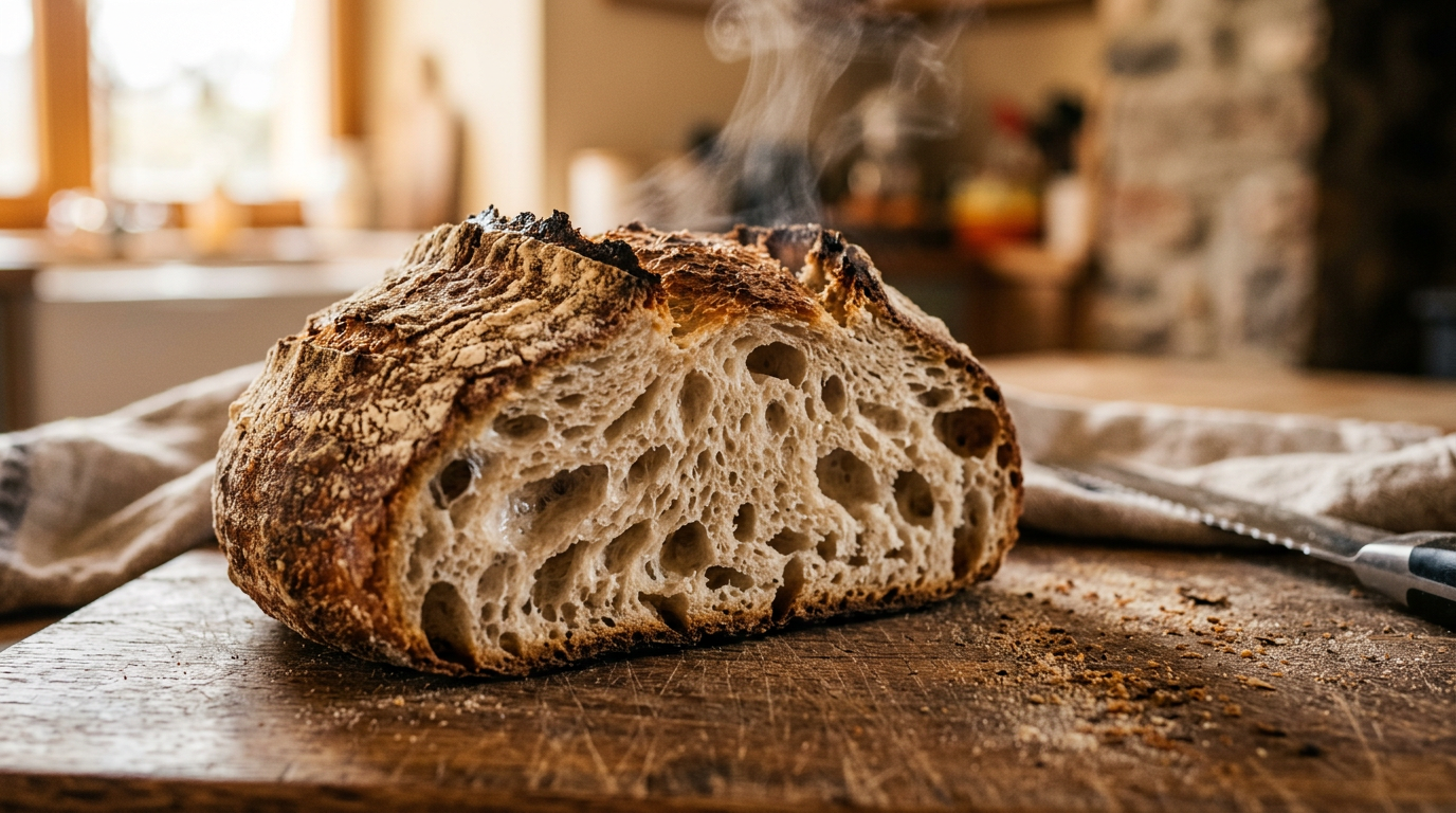 Detail of artisan loaf
